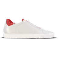 Ponzano [W5] in white & Rosso corsa pebble grained calf