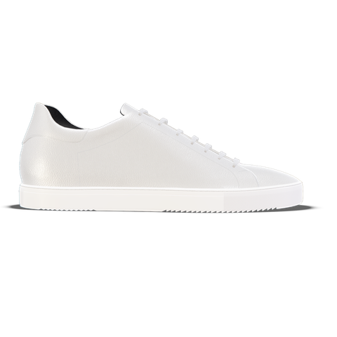 Loreto [M] in white pebble grained calf