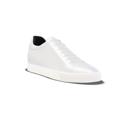Loreto [M] in white pebble grained calf