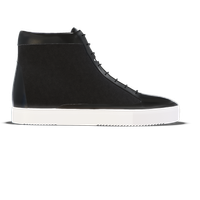 Montecosaro [W10] High-top in black smooth Baltimora calf & black suede