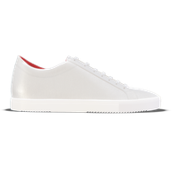 Porto [W] in white pebble grained calf