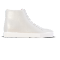 Montecosaro [W] High-top in white pebble grained calf