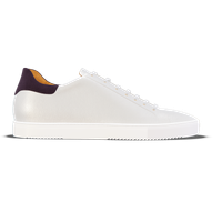 Fermo [W7] in white pebble grained & kalamata suede