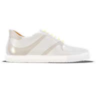 Macerata [W2] in white pebble grained calf & pearl grey smooth Baltimora calf