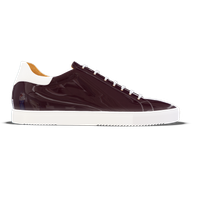 Fermo [W1] in burgundy & white patent calf