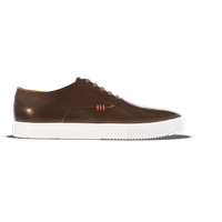 Morrovalle [M3] in chocolate smooth Baltimora calf with chocolate exotic effect calf detailing