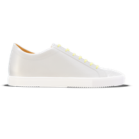 Porto [W3] in white smooth Baltimora calf & white alligator effect calf