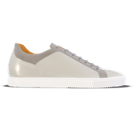 Ponzano [W7] in pearl smooth Baltimora calf & grey suede