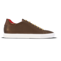 Fermo [M4] in chocolate pebble grained calf & walnut smooth Baltimora calf