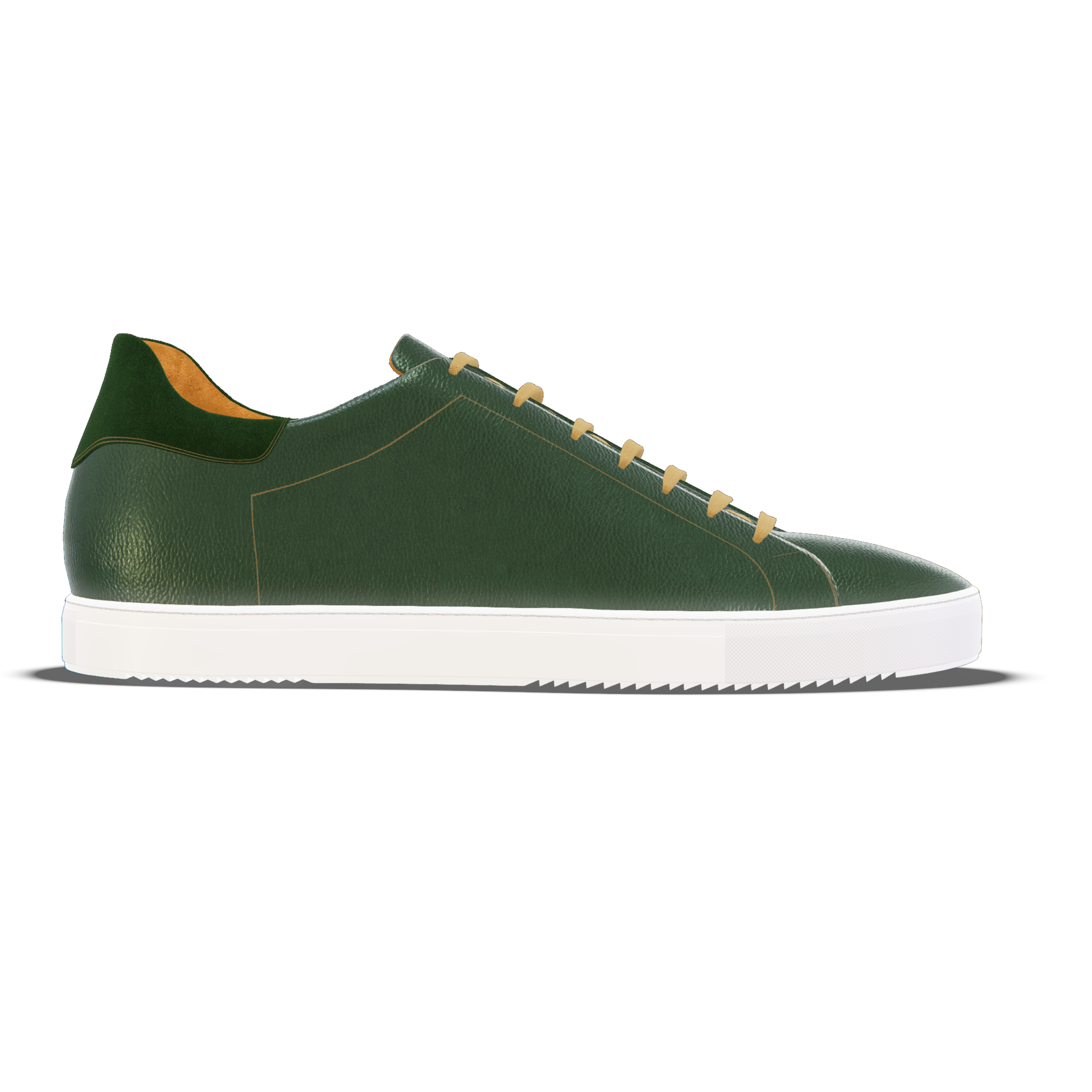 Loreto [M5] in bottle green pebble grained calf & hunter green suede