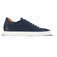 Loreto [M7] in navy blue pebble grained calf & navy blue suede