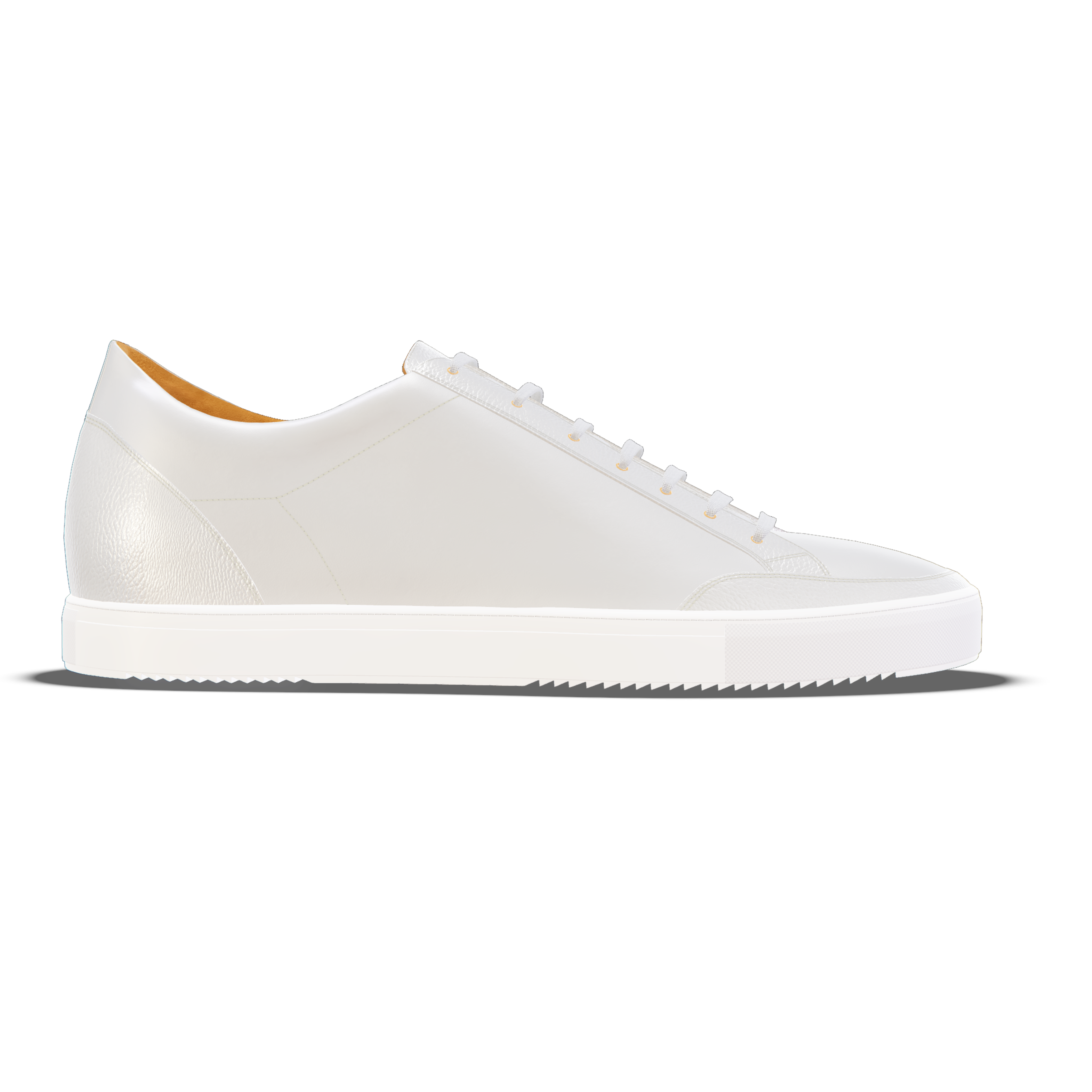 Altidona [M1] in white smooth Baltimora calf & white pebble grained calf