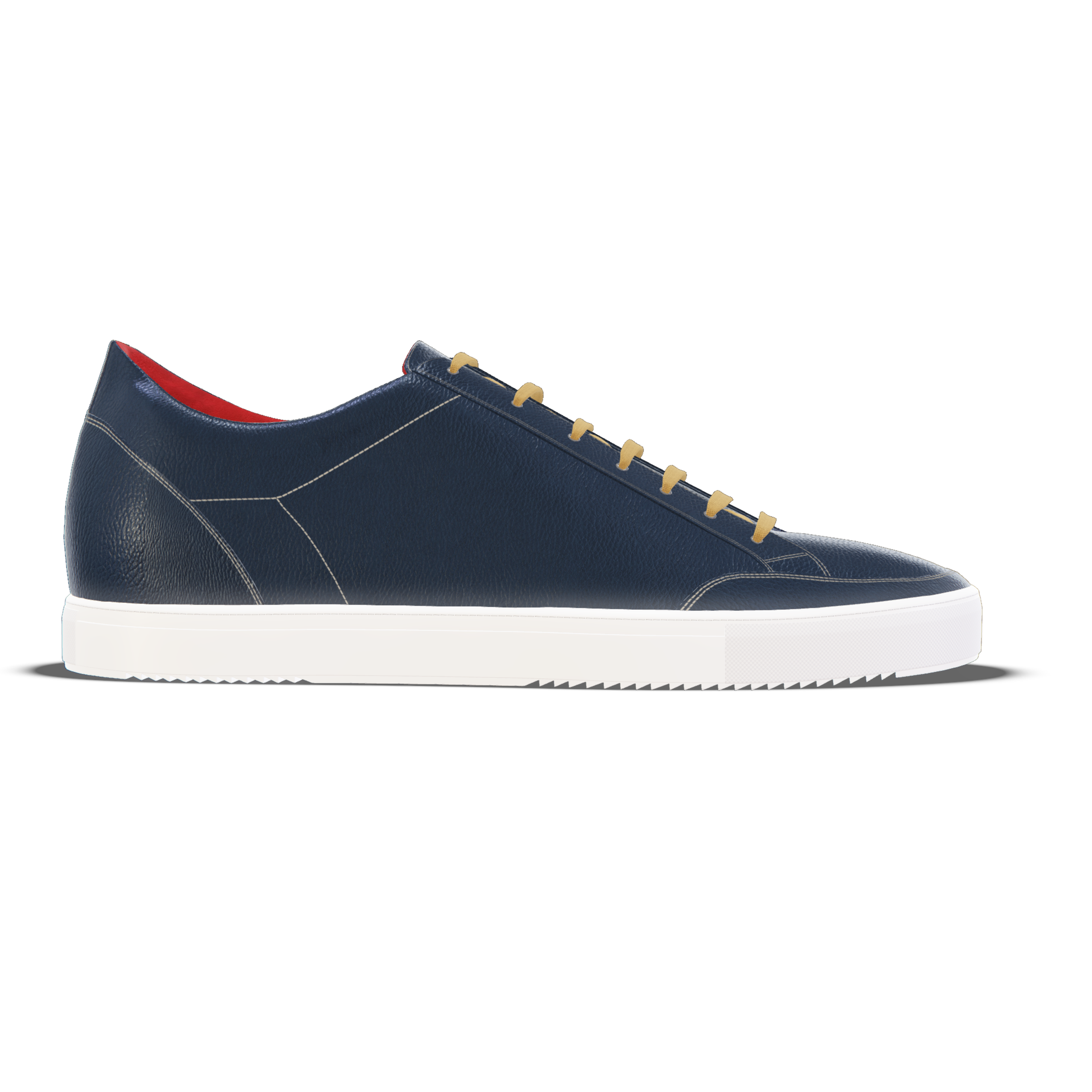 Altidona [M3] in navy blue pebble grained calf