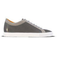 Porto [M4] in grey suede & graphite smooth Baltimora calf