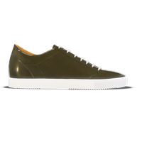 Altidona [M6] in deep olive smooth Baltimora calf with olive suede detailing