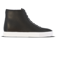 Montecosaro [M2] High-top in black pebble grained calf