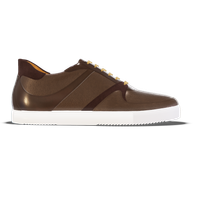 Macerata [M8] in chocolate pebble grained calf, smooth Baltimora calf & suede