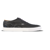 Morrovalle [W4] in graphite & white patent calf