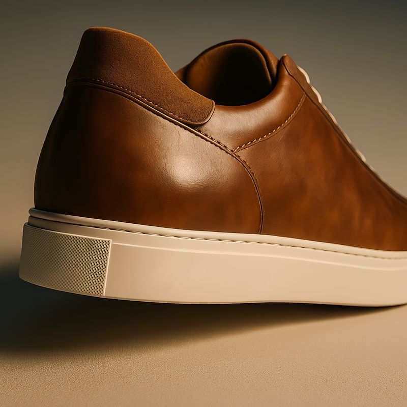Brown leather sneaker