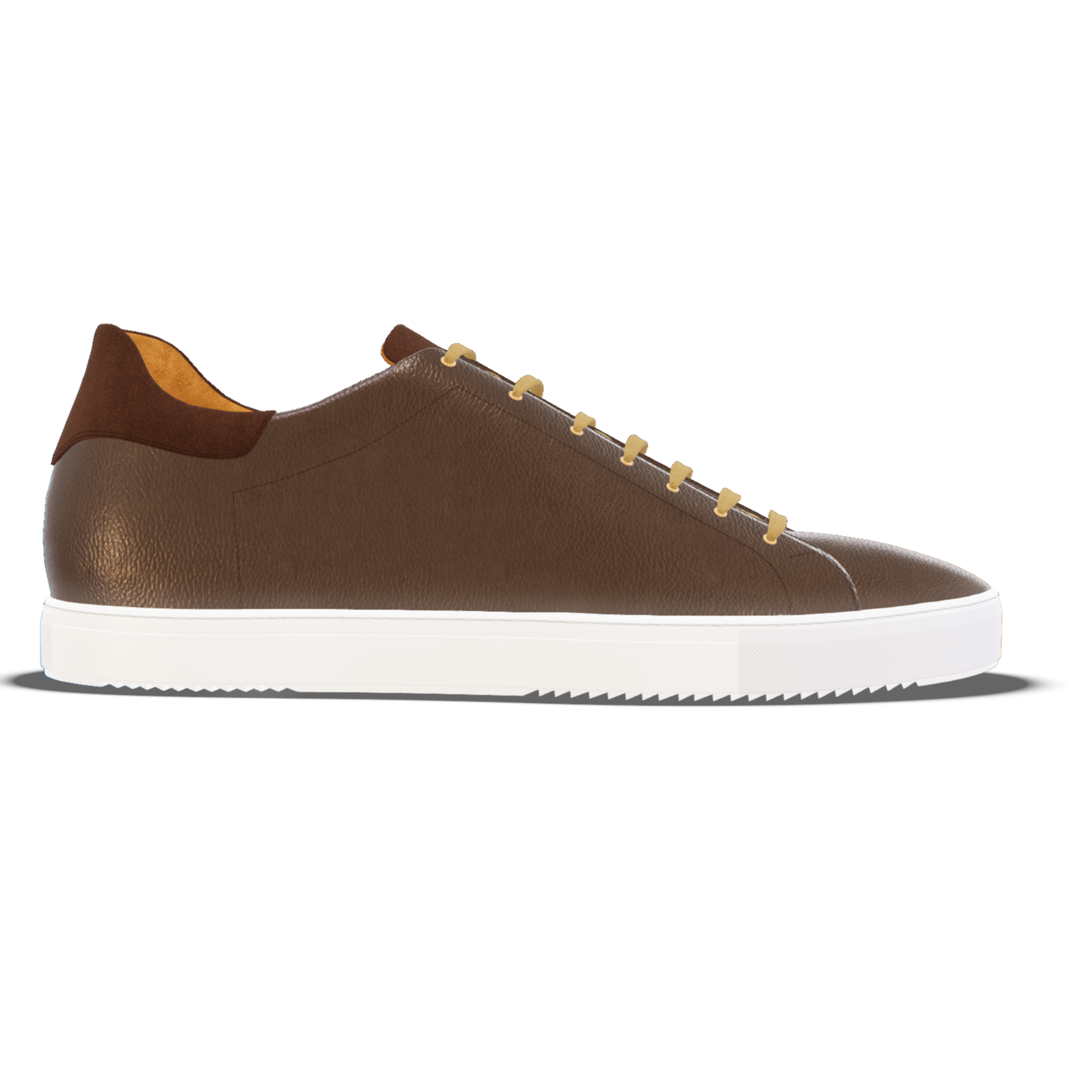 Loreto [M9] in chocolate pebble grained calf & walnut suede
