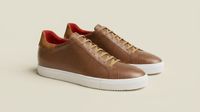 Fermo [M8] in caramel pebble grained calf & camel suede