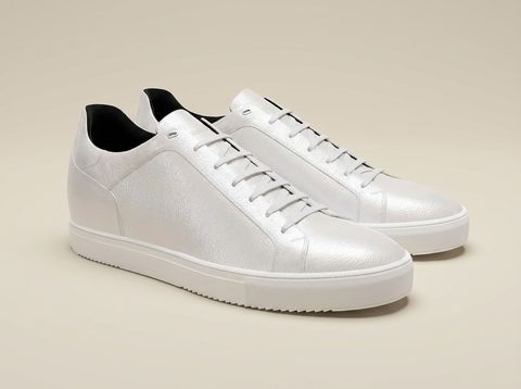 Ponzano [M] in white pebble grained calf