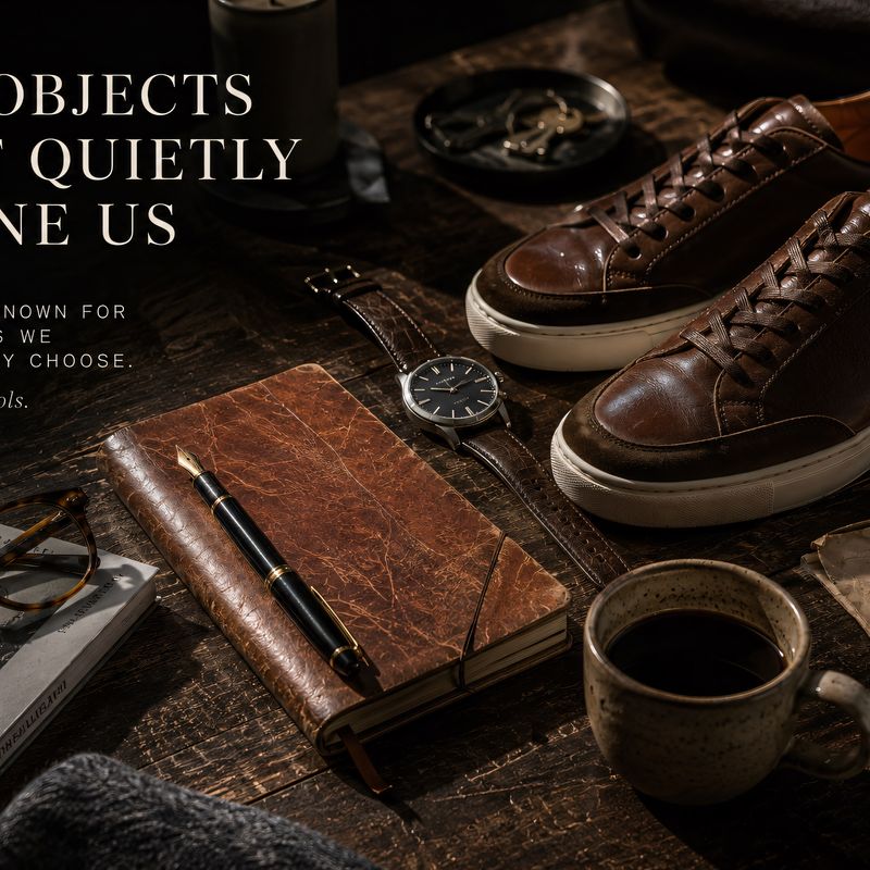 Chocolate calf leather Jasperosso sneakers with pen and leather booklet