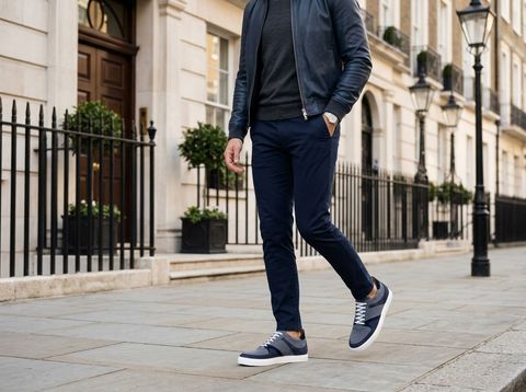 Macerata [M9] in Royal Airforce blue, Navy blue & midnight blue suede