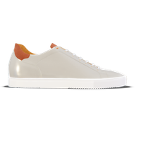 Ponzano [W3] in pearl grey smooth Baltimora & tobacco suede