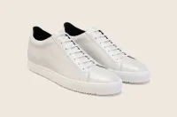Porto [M] in white pebble grained calf