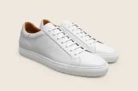 Fermo [M1] in white pebble grained calf & white smooth Baltimora calf