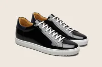 Loreto [M1] in graphite & navy blue patent calf